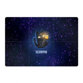 Магнитный плакат 3Х2 с принтом Скорпион в Кировске, Полимерный материал с магнитным слоем | 6 деталей размером 9*9 см | вселенная | гороскоп | знаки зодиака | зодиак | космос | медитация | планеты