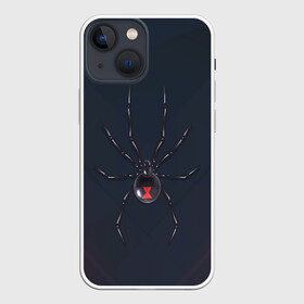 Чехол для iPhone 13 mini с принтом Каракурт в Кировске,  |  | marvel | spider | австралия | арахнофобия | вдова | кокон | красная | марвел | муха | насекомое | нить | паутина | полосы | сеть | спайдер | супергерой | тарантул | укус | фобия | черная | яд