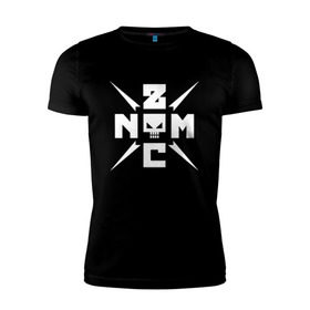 Мужская футболка премиум с принтом Noize MC в Кировске, 92% хлопок, 8% лайкра | приталенный силуэт, круглый вырез ворота, длина до линии бедра, короткий рукав | 