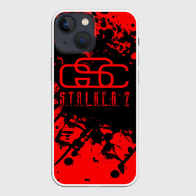 Чехол для iPhone 13 mini с принтом Stalker GSC red в Кировске,  |  | gsc game world | stalker | stalker 2 | stalker 2 дата | stalker 2 прохождение | stalker red | stalker майка | скачать stalker 2 | сталкер | сталкер майка | сталкер свидшот