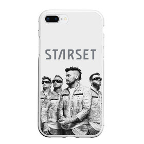 Чехол для iPhone 7Plus/8 Plus матовый с принтом Starset Band в Кировске, Силикон | Область печати: задняя сторона чехла, без боковых панелей | logo | rock | starset | лого | рок | старсет