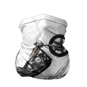 Бандана-труба 3D с принтом Vintage Chopper Motorcycle в Кировске, 100% полиэстер, ткань с особыми свойствами — Activecool | плотность 150‒180 г/м2; хорошо тянется, но сохраняет форму | 