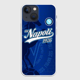 Чехол для iPhone 13 mini с принтом Наполи в Кировске,  |  | napoli | ssc napoli | наполи | неаполь | форма | футбол | футболист | футбольный клуб