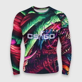 Мужской рашгард 3D с принтом CS:GO HYPER BEAST в Кировске,  |  | awp | counter strike | cs go | cs go global offensive | hyper beast | skin cs | team cs | команды cs | скины оружия | скоростной зверь | хайпер бист