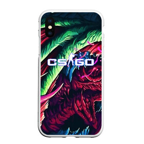 Чехол для iPhone XS Max матовый с принтом CSGO-HYPER BEAST в Кировске, Силикон | Область печати: задняя сторона чехла, без боковых панелей | awp | counter strike | cs go | cs go global offensive | hyper beast | skin cs | team cs | команды cs | скины оружия | скоростной зверь | хайпер бист