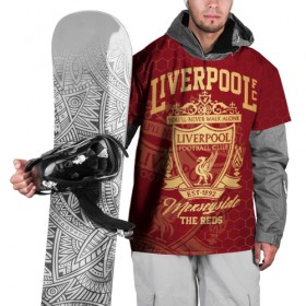 Накидка на куртку 3D с принтом Ливерпуль в Кировске, 100% полиэстер |  | liverpool | liverpool fc | ynwa | you never walk alone | ливерпуль | фан ливерпуля | фанатская | футбол | футболист | футбольный клуб | энфильд
