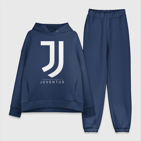 Женский костюм хлопок Oversize с принтом JUVENTUS в Кировске,  |  | cr7 | juve | juventus | ronaldo | роналдо | ювентус