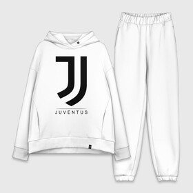 Женский костюм хлопок Oversize с принтом JUVENTUS в Кировске,  |  | cr7 | juve | juventus | ronaldo | роналдо | ювентус