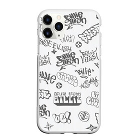 Чехол для iPhone 11 Pro Max матовый с принтом Billie Eilish Graffiti Gray в Кировске, Силикон |  | billie | eilish | graffiti | grunge | айлиш | беляш | беляшик | билли | биляш | граффити | татуировки