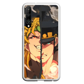 Чехол для Honor P30 с принтом Dio Brando x Jotaro в Кировске, Силикон | Область печати: задняя сторона чехла, без боковых панелей | Тематика изображения на принте: jojo | джоджо | джонатан | джостар | манга | невероятные приключения | ранобэ | хамон