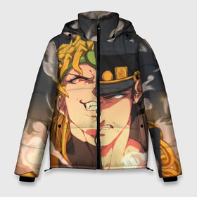 Мужская зимняя куртка 3D с принтом Dio Brando x Jotaro в Кировске, верх — 100% полиэстер; подкладка — 100% полиэстер; утеплитель — 100% полиэстер | длина ниже бедра, свободный силуэт Оверсайз. Есть воротник-стойка, отстегивающийся капюшон и ветрозащитная планка. 

Боковые карманы с листочкой на кнопках и внутренний карман на молнии. | jojo | джоджо | джонатан | джостар | манга | невероятные приключения | ранобэ | хамон