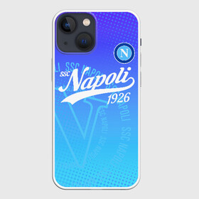 Чехол для iPhone 13 mini с принтом Наполи в Кировске,  |  | napoli | ssc napoli | наполи | неаполь | форма | футбол | футболист | футбольный клуб