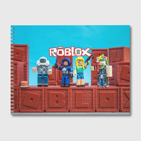 Альбом для рисования с принтом Roblox в Кировске, 100% бумага
 | матовая бумага, плотность 200 мг. | roblox | roblox games | игра роблокс | роблокс симулятор