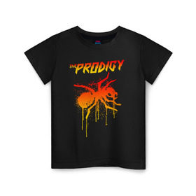 Детская футболка хлопок с принтом THE PRODIGY в Кировске, 100% хлопок | круглый вырез горловины, полуприлегающий силуэт, длина до линии бедер | Тематика изображения на принте: prodigy | the prodigy