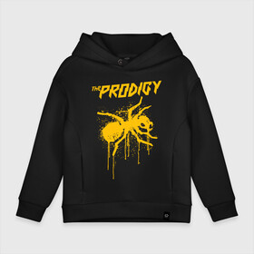 Детское худи Oversize хлопок с принтом THE PRODIGY в Кировске, френч-терри — 70% хлопок, 30% полиэстер. Мягкий теплый начес внутри —100% хлопок | боковые карманы, эластичные манжеты и нижняя кромка, капюшон на магнитной кнопке | prodigy | the prodigy