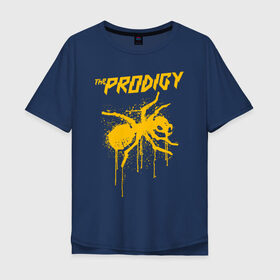 Мужская футболка хлопок Oversize с принтом THE PRODIGY в Кировске, 100% хлопок | свободный крой, круглый ворот, “спинка” длиннее передней части | Тематика изображения на принте: prodigy | the prodigy