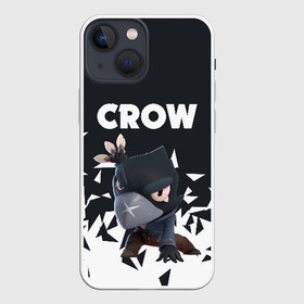 Чехол для iPhone 13 mini с принтом BRAWL STARS CROW в Кировске,  |  | android | brawl stars | colt | crow | games | leon | penny | poco. | shelly | spike | wanted | брав | бравл старс | звезды | игры | мобильные игры | старс