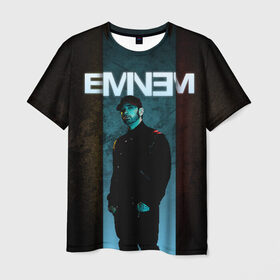 Мужская футболка 3D с принтом Eminem в Кировске, 100% полиэфир | прямой крой, круглый вырез горловины, длина до линии бедер | emenem | eminem | hip hop | hiphop | kamikaze | marshal mathers | marshall | marshall mathers | rap | rap god | revival | slim shadi | slim shady | venom | еминем | олдскул | реп | рэп | хипхоп | эминем