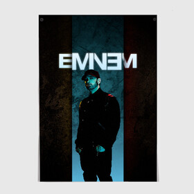 Постер с принтом Eminem в Кировске, 100% бумага
 | бумага, плотность 150 мг. Матовая, но за счет высокого коэффициента гладкости имеет небольшой блеск и дает на свету блики, но в отличии от глянцевой бумаги не покрыта лаком | emenem | eminem | hip hop | hiphop | kamikaze | marshal mathers | marshall | marshall mathers | rap | rap god | revival | slim shadi | slim shady | venom | еминем | олдскул | реп | рэп | хипхоп | эминем