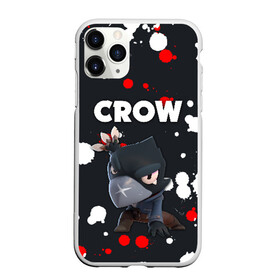 Чехол для iPhone 11 Pro матовый с принтом BRAWL STARS CROW в Кировске, Силикон |  | android | brawl stars | colt | crow | games | leon | penny | poco. | shelly | spike | wanted | брав | бравл старс | звезды | игры | мобильные игры | старс