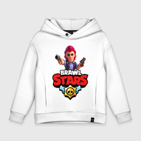 Детское худи Oversize хлопок с принтом BRAWL STARS COLT в Кировске, френч-терри — 70% хлопок, 30% полиэстер. Мягкий теплый начес внутри —100% хлопок | боковые карманы, эластичные манжеты и нижняя кромка, капюшон на магнитной кнопке | Тематика изображения на принте: android | brawl stars | colt | crow | games | leon | penny | poco. | shelly | spike | wanted | брав | бравл старс | звезды | игры | мобильные игры | старс