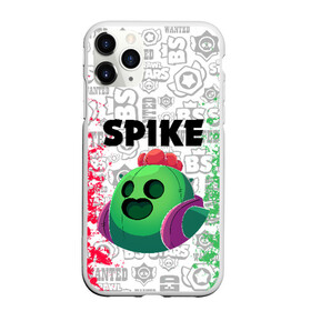 Чехол для iPhone 11 Pro Max матовый с принтом BRAWL STARS SPIKE в Кировске, Силикон |  | android | brawl stars | colt | crow | games | leon | penny | poco. | shelly | spike | wanted | брав | бравл старс | звезды | игры | мобильные игры | старс