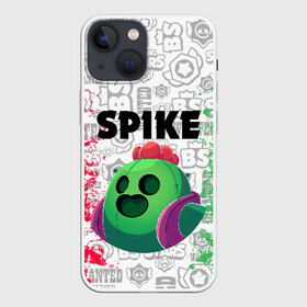 Чехол для iPhone 13 mini с принтом BRAWL STARS SPIKE в Кировске,  |  | android | brawl stars | colt | crow | games | leon | penny | poco. | shelly | spike | wanted | брав | бравл старс | звезды | игры | мобильные игры | старс