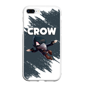 Чехол для iPhone 7Plus/8 Plus матовый с принтом BRAWL STARS CROW в Кировске, Силикон | Область печати: задняя сторона чехла, без боковых панелей | brawl stars | bull | colt | crow | leon | stars | берли | бо | брок | ворон | джесси | динамайк | дэррил | кольт | леон | мортис | нита | пайпер | пенни | поко | пэм | рикошет | спайк | фрэнк | шелли | эль примо