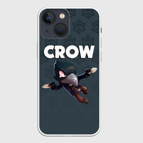 Чехол для iPhone 13 mini с принтом BRAWL STARS CROW в Кировске,  |  | brawl stars | bull | colt | crow | leon | stars | берли | бо | брок | ворон | джесси | динамайк | дэррил | кольт | леон | мортис | нита | пайпер | пенни | поко | пэм | рикошет | спайк | фрэнк | шелли | эль примо
