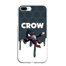 Чехол для iPhone 7Plus/8 Plus матовый с принтом BRAWL STARS CROW в Кировске, Силикон | Область печати: задняя сторона чехла, без боковых панелей | brawl stars | bull | colt | crow | leon | stars | берли | бо | брок | ворон | джесси | динамайк | дэррил | кольт | леон | мортис | нита | пайпер | пенни | поко | пэм | рикошет | спайк | фрэнк | шелли | эль примо