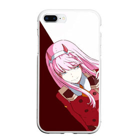 Чехол для iPhone 7Plus/8 Plus матовый с принтом Darling In The Franxx в Кировске, Силикон | Область печати: задняя сторона чехла, без боковых панелей | 02 | anime | darling in the franxx | hiro | manga | zero two | аниме | ахегао | любимый во франксе | манга | милый во франксе | ноль два | хиро