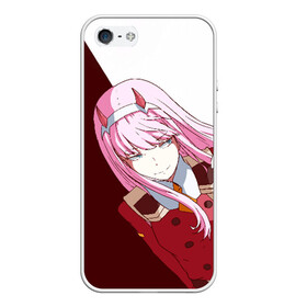 Чехол для iPhone 5/5S матовый с принтом Darling In The Franxx в Кировске, Силикон | Область печати: задняя сторона чехла, без боковых панелей | 02 | anime | darling in the franxx | hiro | manga | zero two | аниме | ахегао | любимый во франксе | манга | милый во франксе | ноль два | хиро