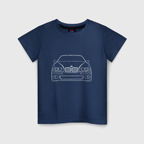 Детская футболка хлопок с принтом BMW в Кировске, 100% хлопок | круглый вырез горловины, полуприлегающий силуэт, длина до линии бедер | auto | bmw | mercedes | авто | автомобиль | бимер | бмв | бумер | бэмер | дрифт | машина | машины | мерс | мерседес | тачка | тачки