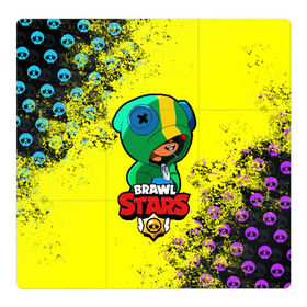 Магнитный плакат 3Х3 с принтом Brawl Stars LEON в Кировске, Полимерный материал с магнитным слоем | 9 деталей размером 9*9 см | brawl | brawl stars | crow | leon | stars | бравл | бравл старс | браво старс | игра | компьютерная | кров | леон | онлайн | старс