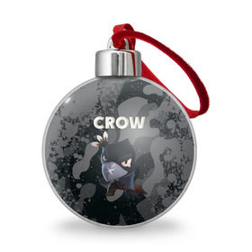 Ёлочный шар с принтом Brawl Stars CROW в Кировске, Пластик | Диаметр: 77 мм | brawl | brawl stars | crow | leon | stars | бравл | бравл старс | браво старс | игра | компьютерная | кров | леон | онлайн | старс