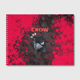 Альбом для рисования с принтом Brawl Stars CROW в Кировске, 100% бумага
 | матовая бумага, плотность 200 мг. | brawl | brawl stars | crow | leon | stars | бравл | бравл старс | браво старс | игра | компьютерная | кров | леон | онлайн | старс