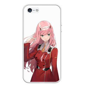 Чехол для iPhone 5/5S матовый с принтом Darling In The Franxx в Кировске, Силикон | Область печати: задняя сторона чехла, без боковых панелей | 02 | anime | darling in the franxx | hiro | manga | zero two | аниме | ахегао | любимый во франксе | манга | милый во франксе | ноль два | хиро