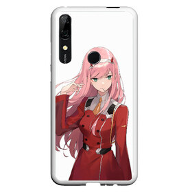 Чехол для Honor P Smart Z с принтом Darling In The Franxx в Кировске, Силикон | Область печати: задняя сторона чехла, без боковых панелей | Тематика изображения на принте: 02 | anime | darling in the franxx | hiro | manga | zero two | аниме | ахегао | любимый во франксе | манга | милый во франксе | ноль два | хиро