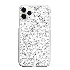 Чехол для iPhone 11 Pro матовый с принтом Белые мыши в Кировске, Силикон |  | белый | грызуны | крыса | мышка | мышь | петтерн | стая | толпа