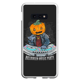 Чехол для Samsung S10E с принтом Halloween party в Кировске, Силикон | Область печати: задняя сторона чехла, без боковых панелей | diy | ghost | halloween | horror | makeup | scary | skull clown | trick or treat | вампир | ведьма | кошка | луна | магия | ночь | тыква | хэллоуин