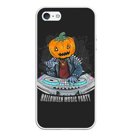 Чехол для iPhone 5/5S матовый с принтом Halloween party в Кировске, Силикон | Область печати: задняя сторона чехла, без боковых панелей | diy | ghost | halloween | horror | makeup | scary | skull clown | trick or treat | вампир | ведьма | кошка | луна | магия | ночь | тыква | хэллоуин