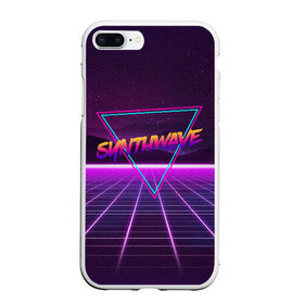 Чехол для iPhone 7Plus/8 Plus матовый с принтом SYNTHWAVE RETROWAVE в Кировске, Силикон | Область печати: задняя сторона чехла, без боковых панелей | hotline miami | neon | outrun | outrun electro | retrowave | synth | synthwave | неон | хотлайн майами