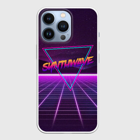 Чехол для iPhone 13 Pro с принтом SYNTHWAVE   RETROWAVE в Кировске,  |  | hotline miami | neon | outrun | outrun electro | retrowave | synth | synthwave | неон | хотлайн майами