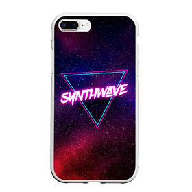 Чехол для iPhone 7Plus/8 Plus матовый с принтом SYNTHWAVE RETROWAVE в Кировске, Силикон | Область печати: задняя сторона чехла, без боковых панелей | hotline miami | neon | outrun | outrun electro | retrowave | synth | synthwave | неон | хотлайн майами