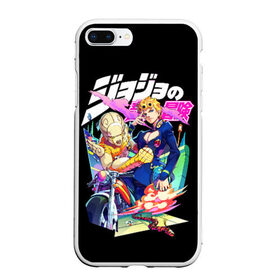 Чехол для iPhone 7Plus/8 Plus матовый с принтом JoJo’s Bizarre Adventure в Кировске, Силикон | Область печати: задняя сторона чехла, без боковых панелей | anime | jojo | jojo bizarre adventure | jojo’s bizarre adventure | аниме | джоджо | манга | невероятные приключения джоджо