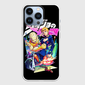 Чехол для iPhone 13 Pro с принтом Кира джоджо на черном в Кировске,  |  | anime | jojo | jojo bizarre adventure | jojo’s bizarre adventure | аниме | джоджо | манга | невероятные приключения джоджо