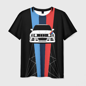 Мужская футболка 3D с принтом BMW в Кировске, 100% полиэфир | прямой крой, круглый вырез горловины, длина до линии бедер | Тематика изображения на принте: auto | bmw | bmw motorsport | im | x5 | x6 | беха | бмв | бэха