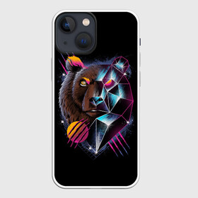 Чехол для iPhone 13 mini с принтом RETRO CYBER BEAR в Кировске,  |  | hotline miami | neon | outrun | outrun electro | retro | retrowave | synth | synthwave | неон | ретро | хотлайн майами