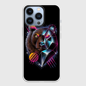 Чехол для iPhone 13 Pro с принтом RETRO CYBER BEAR в Кировске,  |  | hotline miami | neon | outrun | outrun electro | retro | retrowave | synth | synthwave | неон | ретро | хотлайн майами