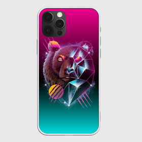 Чехол для iPhone 12 Pro Max с принтом RETRO CYBER BEAR NEON в Кировске, Силикон |  | hotline miami | neon | outrun | outrun electro | retro | retrowave | synth | synthwave | неон | ретро | хотлайн майами